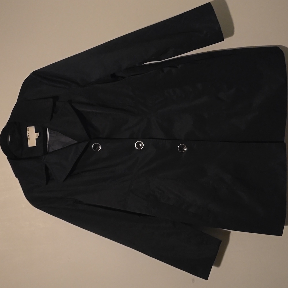 ANNE KLEIN Classic NAVY  Trench Coat